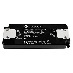 Obrázek pro produkt Deko-Light LED-napájení FLAT, CV, UT12V/12W konstantní napětí 0-1000 mA IP20 12V DC 12,00 W - DEKOLIGHT