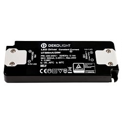 Obrázek pro produkt Deko-Light LED-napájení FLAT, CC, UT500mA/20W konstantní proud 500 mA IP20 2-40V DC 1,00-20,00 W - DEKOLIGHT