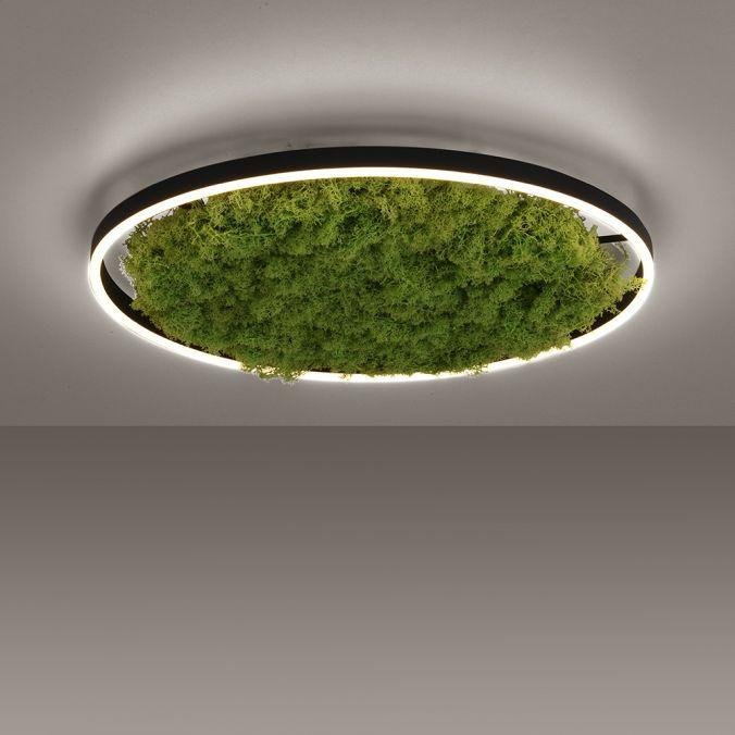 LD 15392-66 GREEN RITUS LED stropní svítidlo 60x60 islandský mech Moos Switchmo 3 krokové stmívání 3000K akustické - LEUCHTEN DIREKT / JUST LIGHT (obrázek 5)