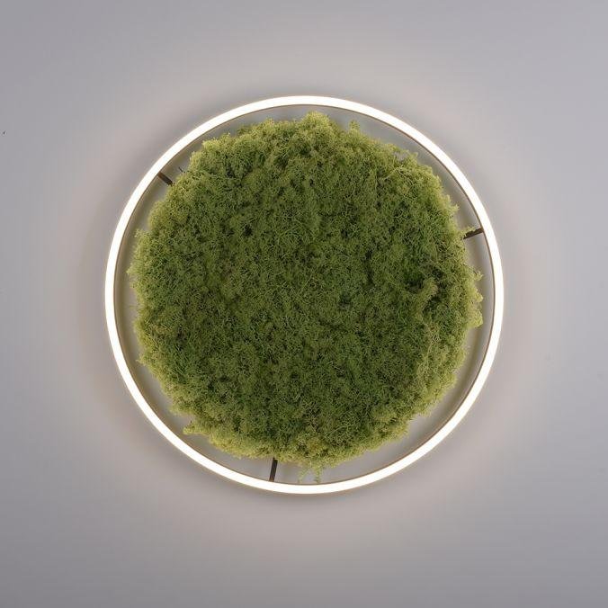 LD 15392-66 GREEN RITUS LED stropní svítidlo 60x60 islandský mech Moos Switchmo 3 krokové stmívání 3000K akustické - LEUCHTEN DIREKT / JUST LIGHT (obrázek 8)