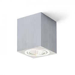 Obrázek pro produkt MAYO čtvercová výklopná přisazená česaný hliník 230V/700mA LED 9 - RED - DESIGN RENDL