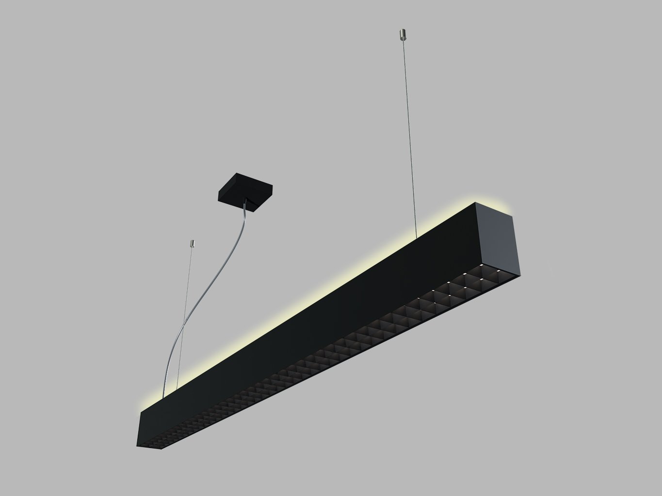 LED2 3312443ZB LED2 Závěsné svítidlo LINO LASER 120 P/N-Z, B ZIGBEE 32W 4000K UGR černá - LED2 Lighting