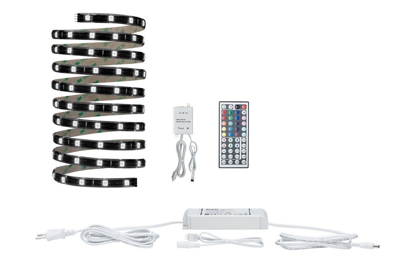 P 70322 YourLED pásek základní sada 3m RGB černá, čirá - PAULMANN