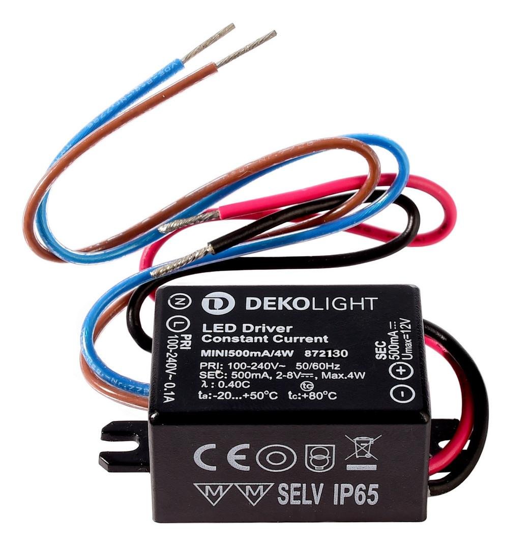 Deko-Light napájení - MINI, CC, 500mA/4W - LIGHT IMPRESSIONS Obrázek produktu Deko-Light napájení - MINI, CC, 500mA/4W - LIGHT IMPRESSIONS