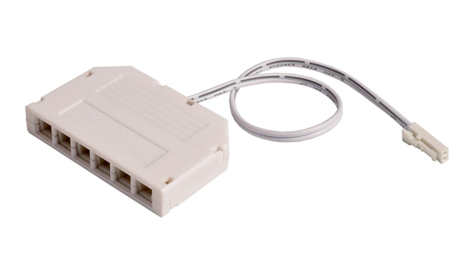 IMPR 940065 Deko-Light příslušenství - MINI-AMP 6-násobný rozbočovač (1x zástrčka, 6x zásuvka) 20cm, 12V/24V, max 3A, IP20 - LIGHT IMPRESSIONS