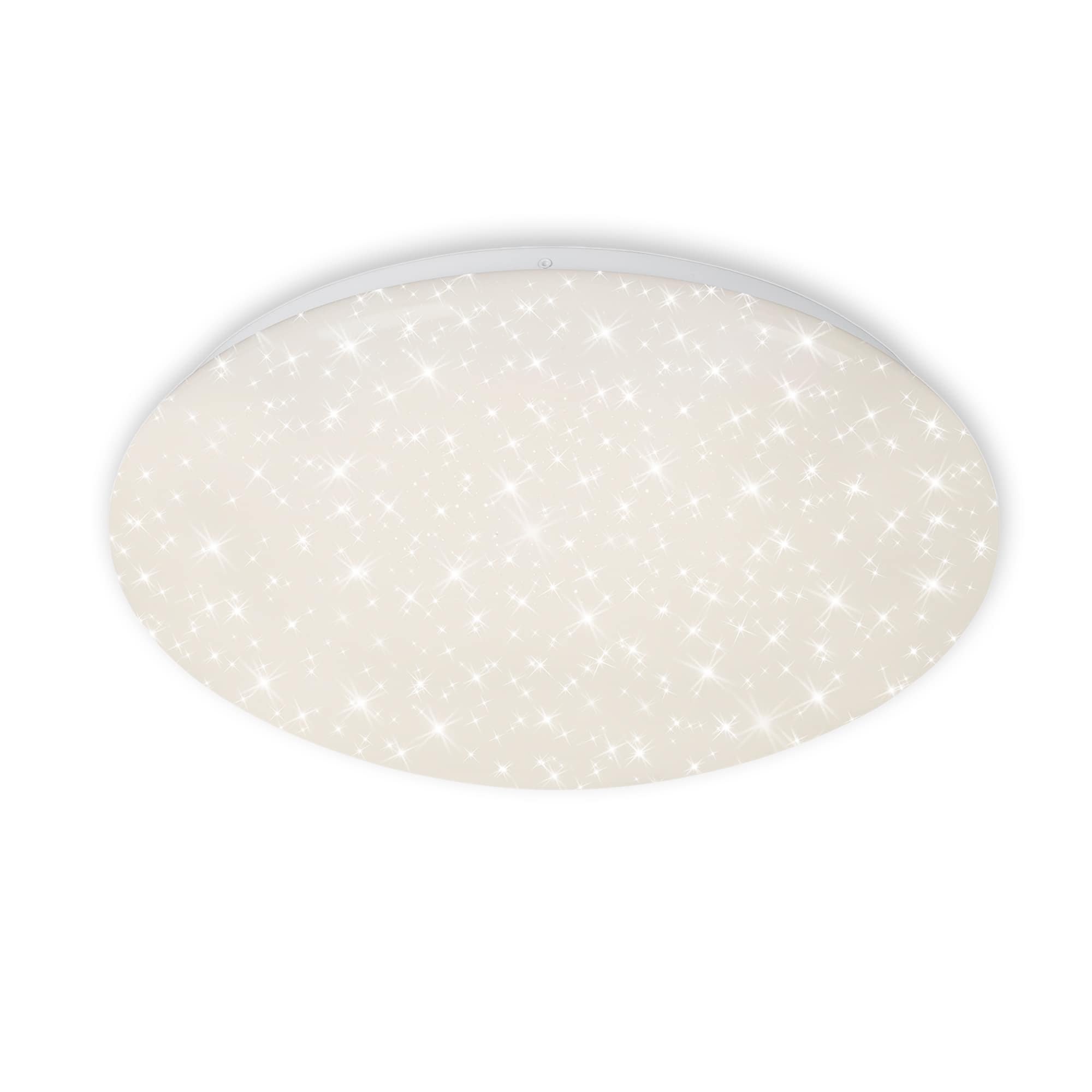 BRILO 3367-216 LED stropní svítidlo hvězdné nebe, CCT, noční světlo, dálkový ovladač, stmívatelné, bílé - BRILO