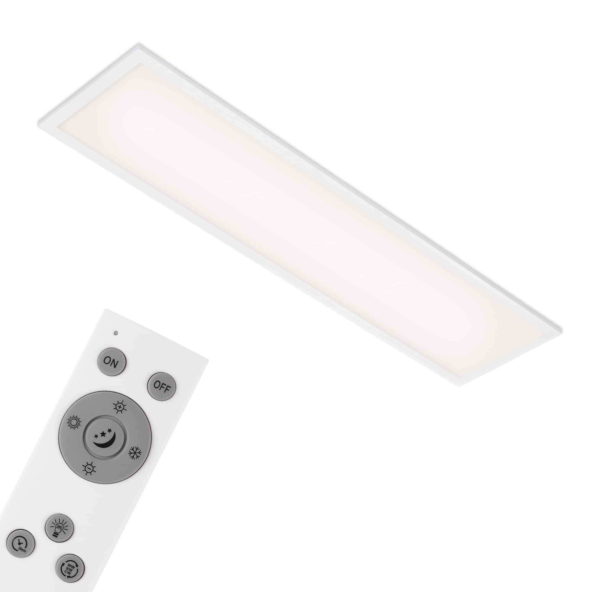 BRILO 7167-016 CCT svítidlo LED panel, 100 cm, 2200 lm, 24 W, bílé - BRILO