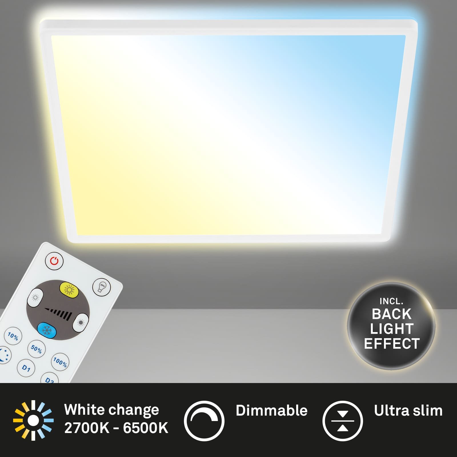 BRILO 7082-016 Slim CCT svítidlo LED panel, 42 cm, 22 W, bílé - BRILO (obrázek 3)