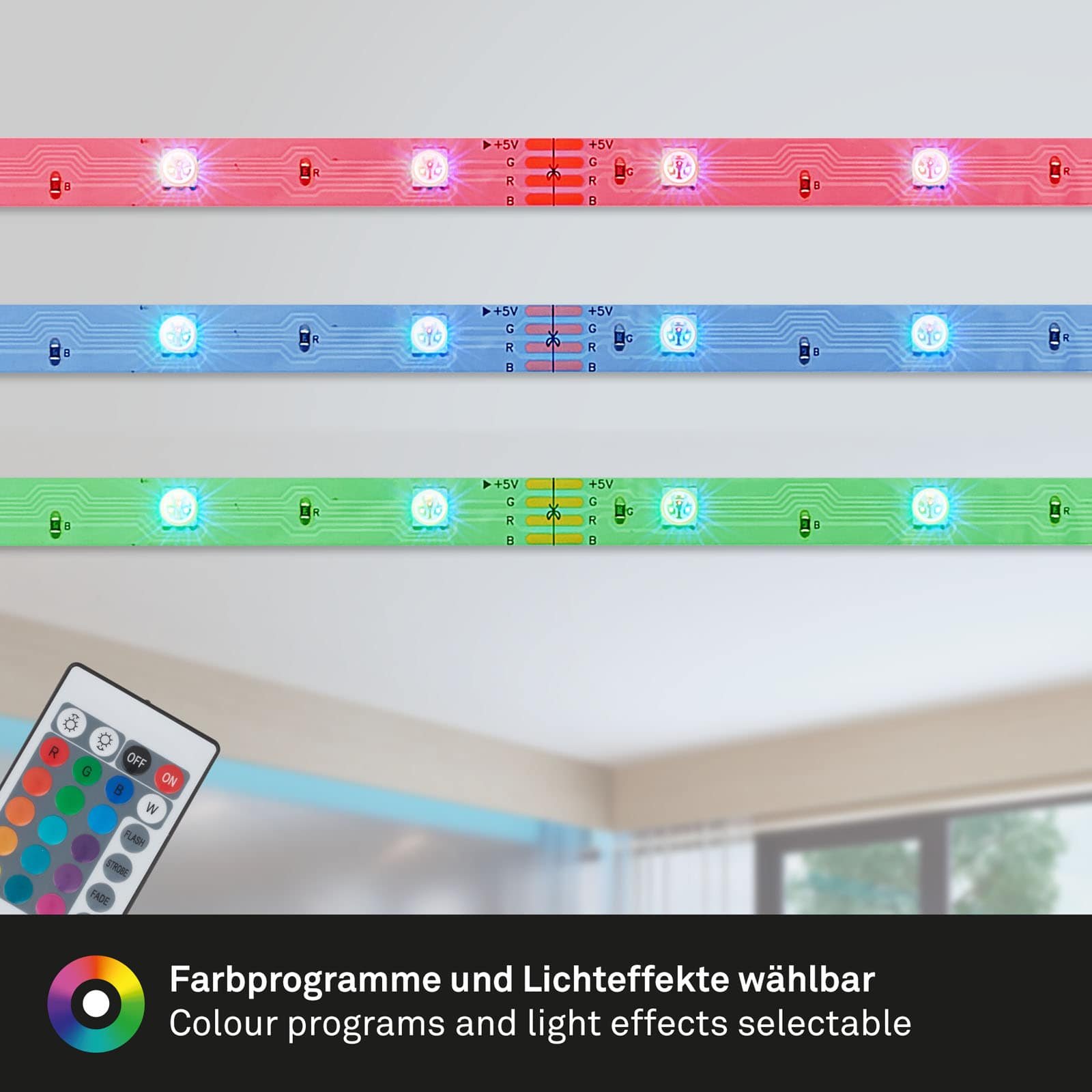 BRILO 2308-150 RGB LED pásek 500 cm 0,04W bílé - BRILO (obrázek 4)