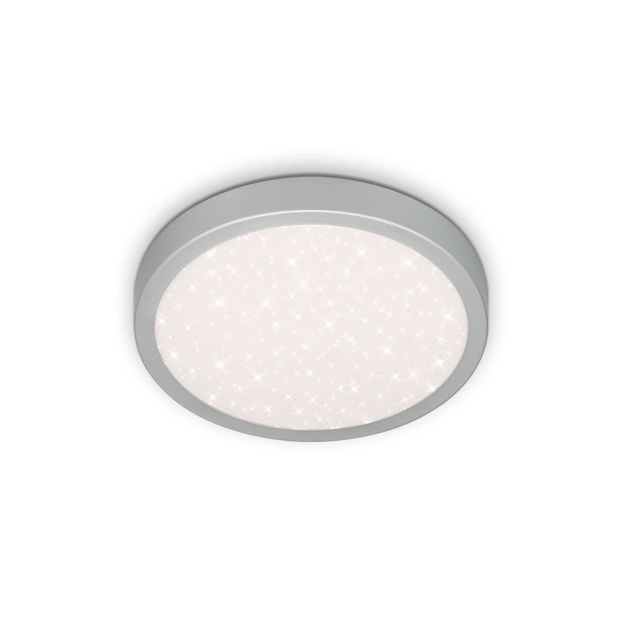 BRILO 3048-014 LED stropní svítidlo pr. 28 cm 18W 2000lm stříbrná - BRILO