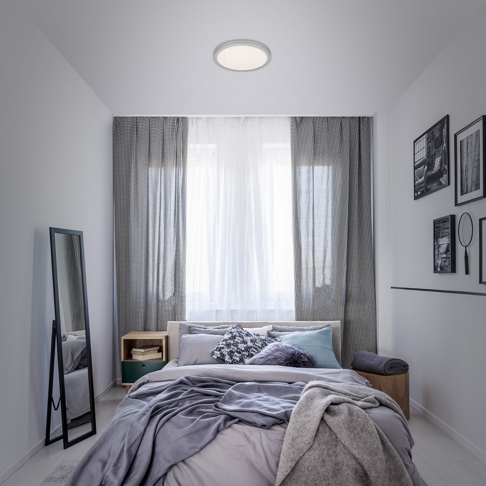BRILO 3048-014 LED stropní svítidlo pr. 28 cm 18W 2000lm stříbrná - BRILO (obrázek 3)