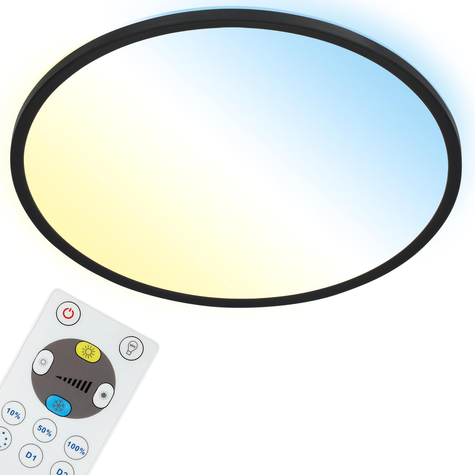 BRILO 7080-015 Slim CCT svítidlo LED panel, pr. 42 cm, 22 W, černá - BRILO (obrázek 4)