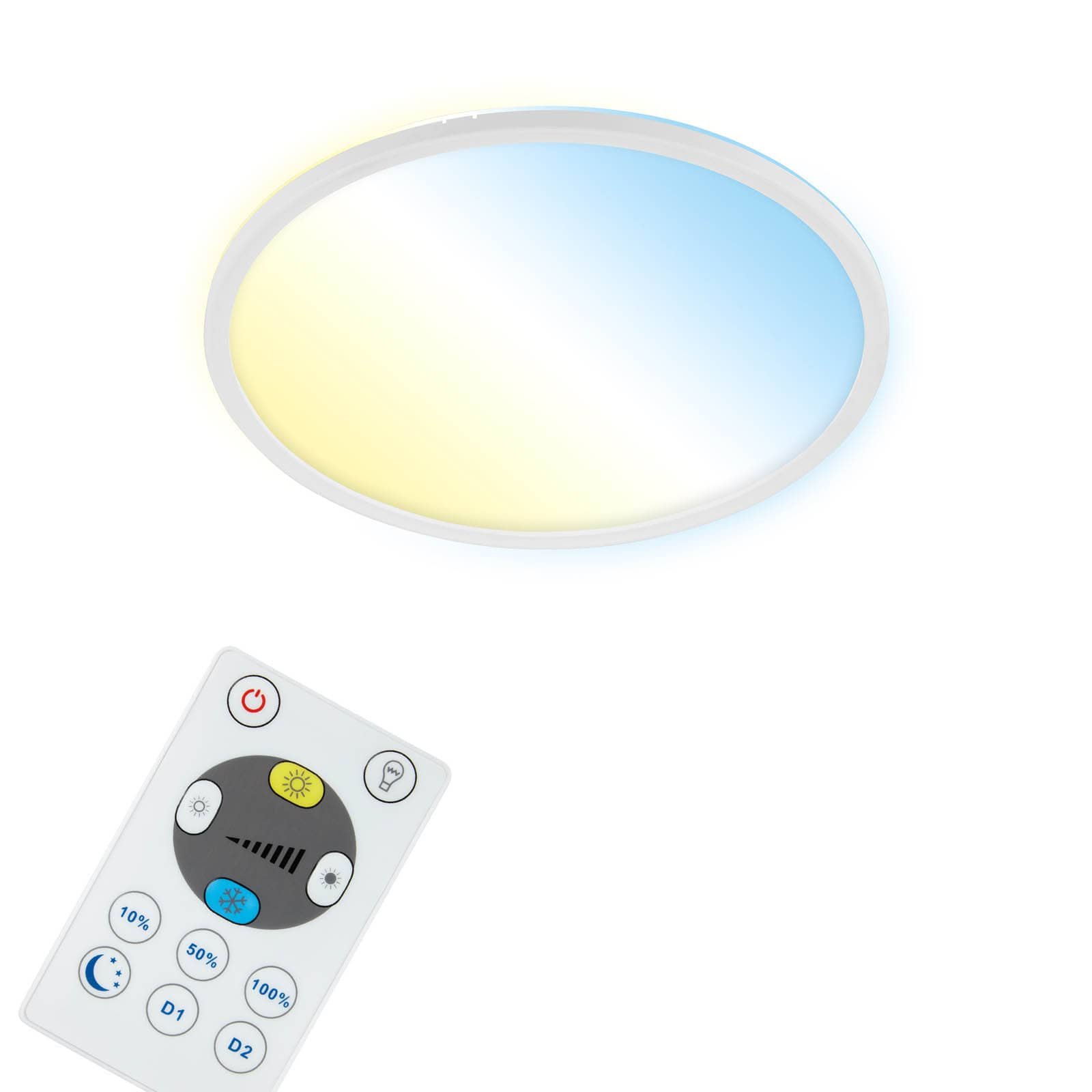 BRILO 7059-016 CCT svítidlo LED panel, pr. 42 cm, 22 W, 3000 lm, bílé - BRILO