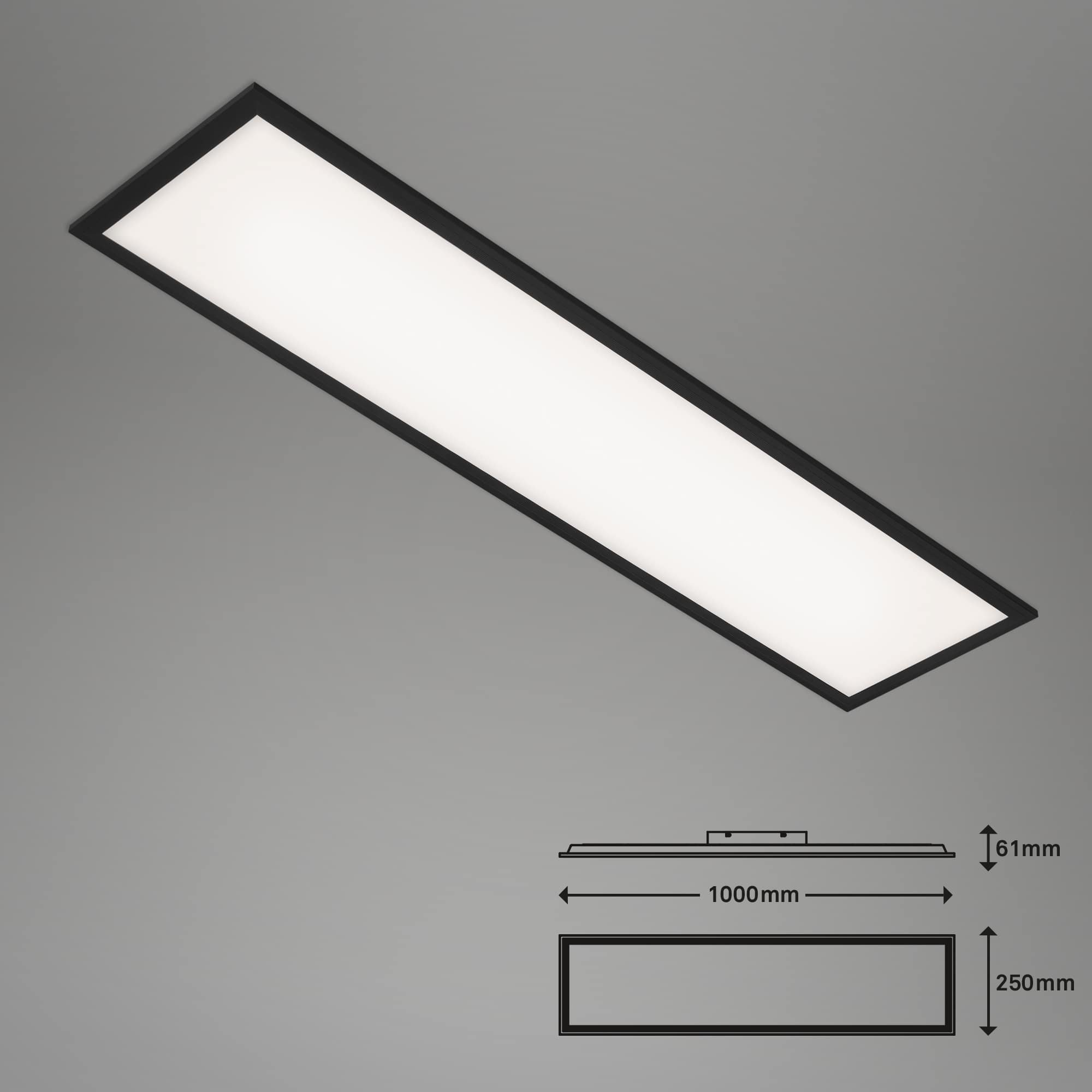 BRILO 7167-015 CCT svítidlo LED panel, 100 cm, 24 W, 2600 lm, černá - BRILO (obrázek 7)