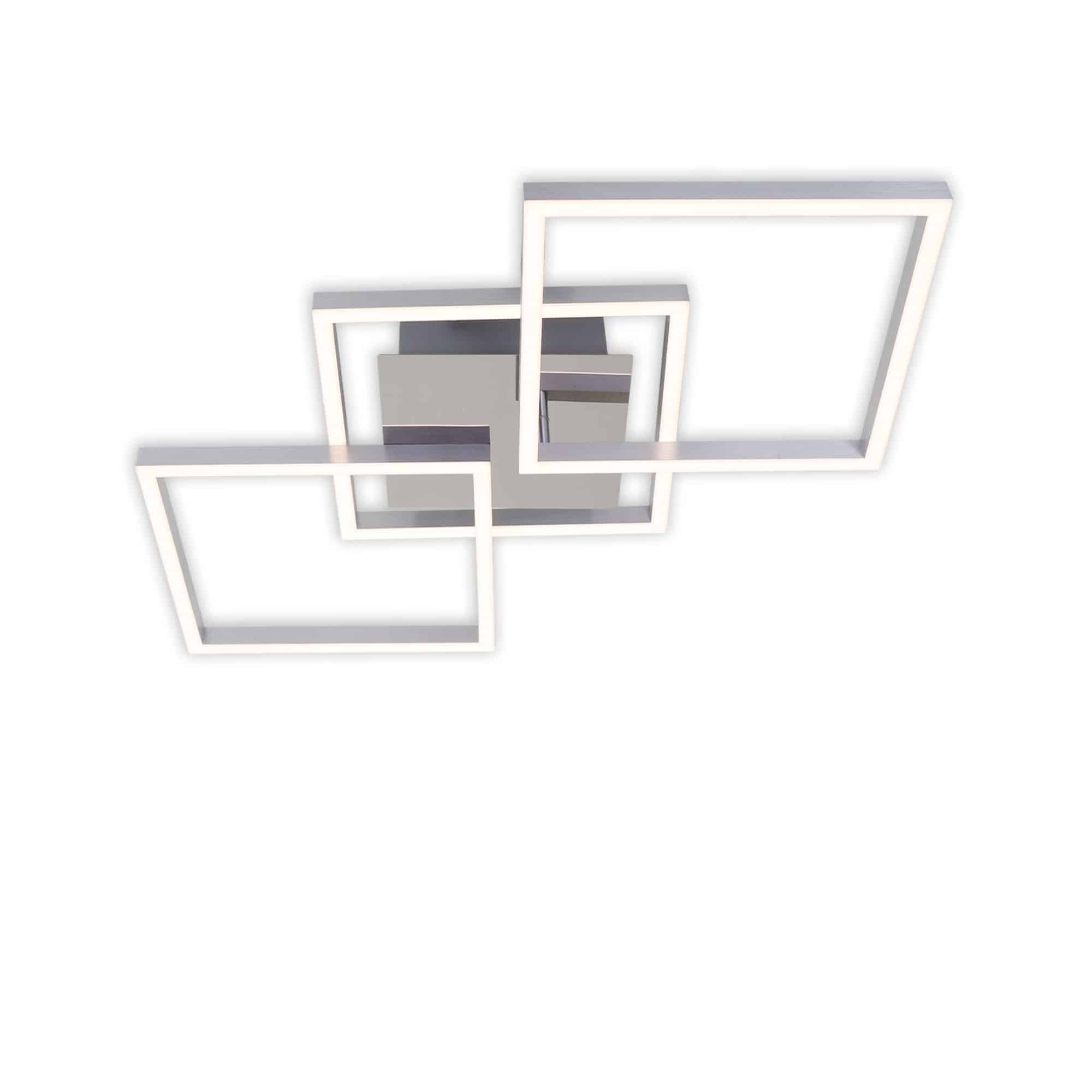 BRILO 3217-018 LED stropní svítidlo, 76,3 cm, 2600 LM, 36 W, hliník-chrom - BRILO