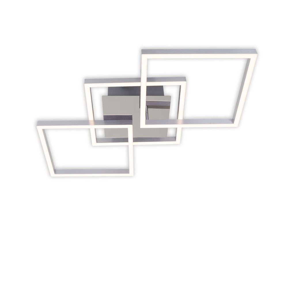 BRILO 3217018 LED stropní svítidlo, 76,3 cm, 2600 LM, 36 W, hliník-chrom (starý kód: BRILO 3217-018) - BRILO
