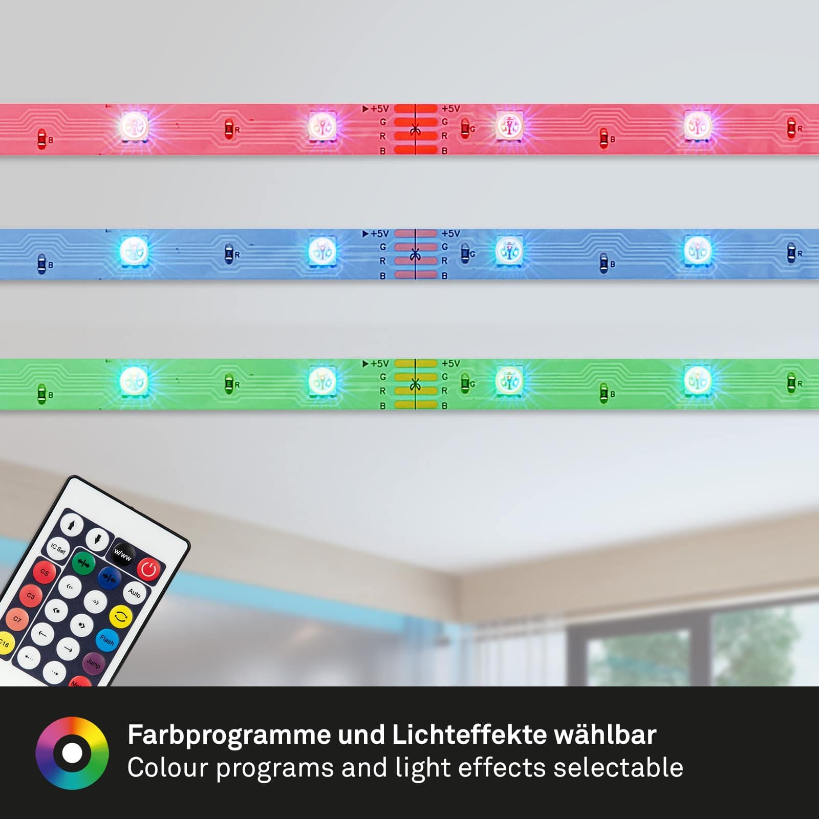 BRILO 2267-150D RGB LED pásek 500 cm 0,12W bílé - BRILO (obrázek 3)