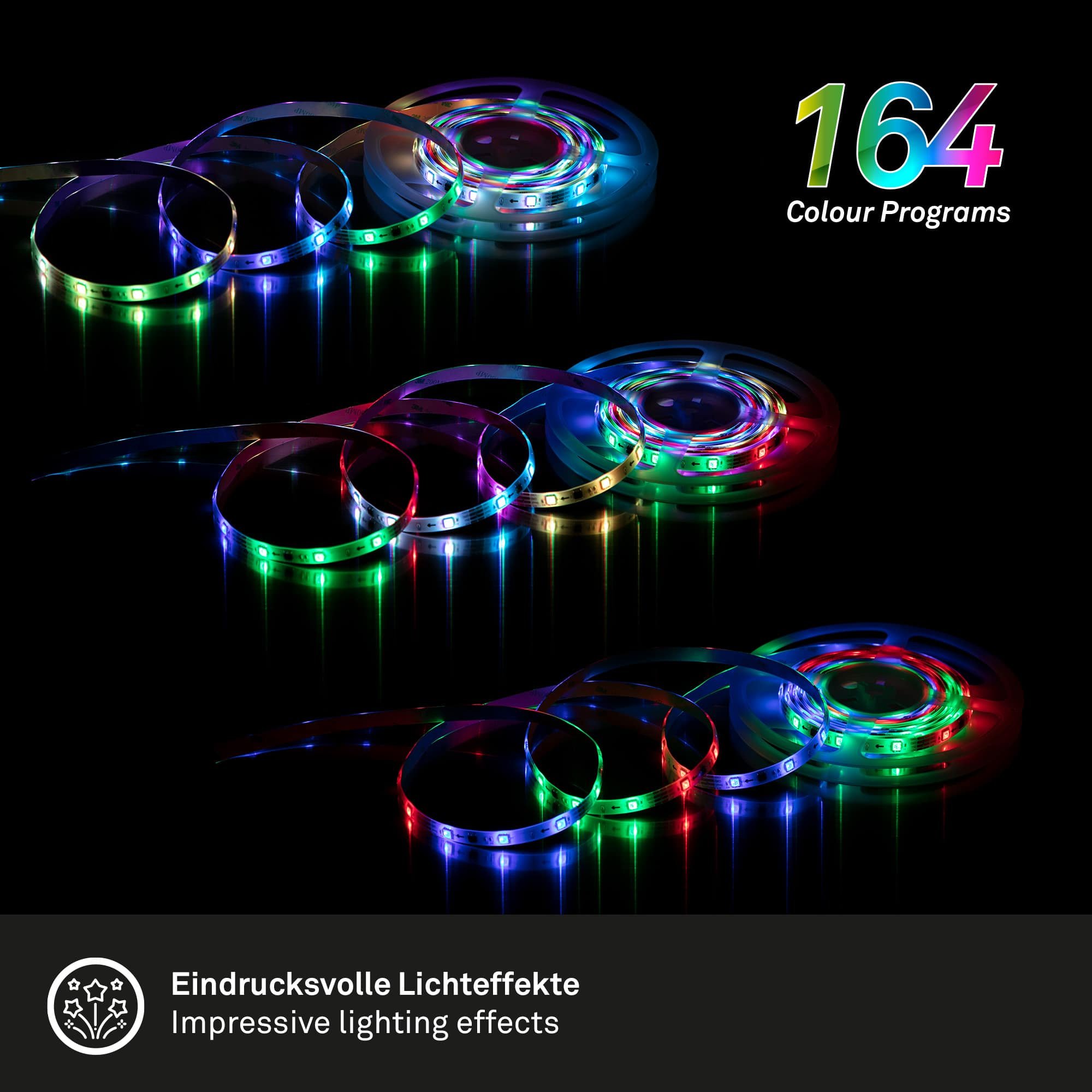 BRILO 2267-150D RGB LED pásek 500 cm 0,12W bílé - BRILO (obrázek 5)