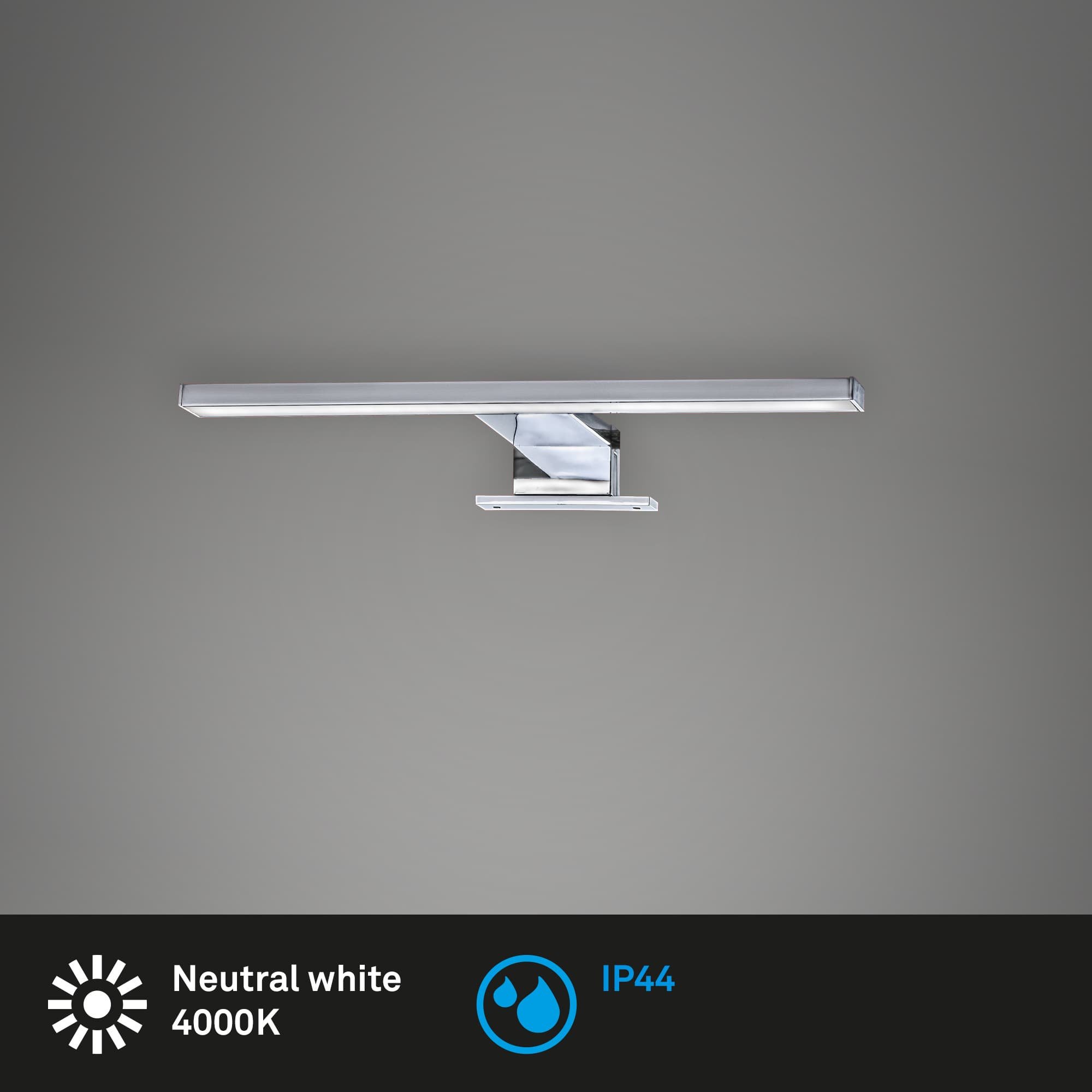 BRI 2104-018 LED svítidlo k zrcadlu 30 cm 5W 500lm chrom - BRILONER (obrázek 2)