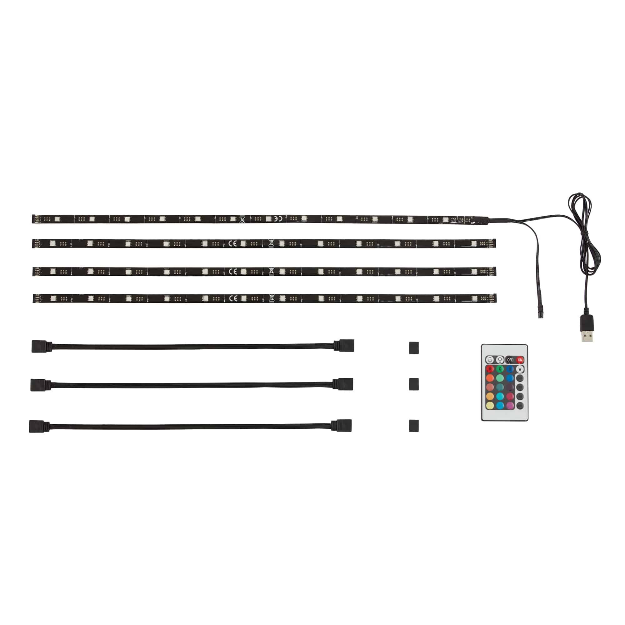 BRILO 2353-024 USB LED pásek 50 cm černá - BRILO