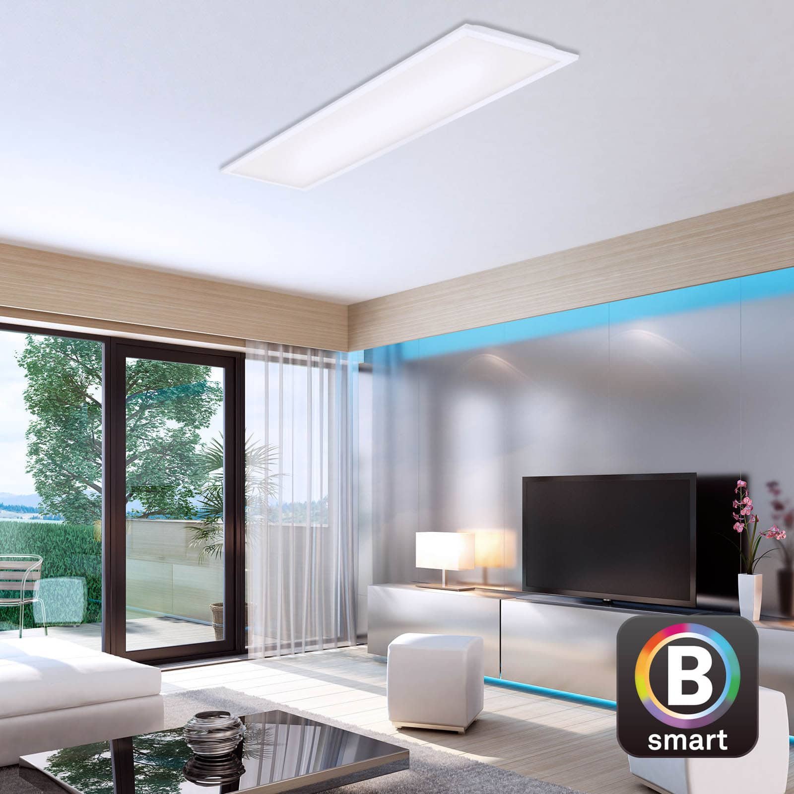 BRILO 7385-016 CCT svítidlo LED panel, 100 cm, 28 W, 3000 lm, bílé - BRILO (obrázek 7)