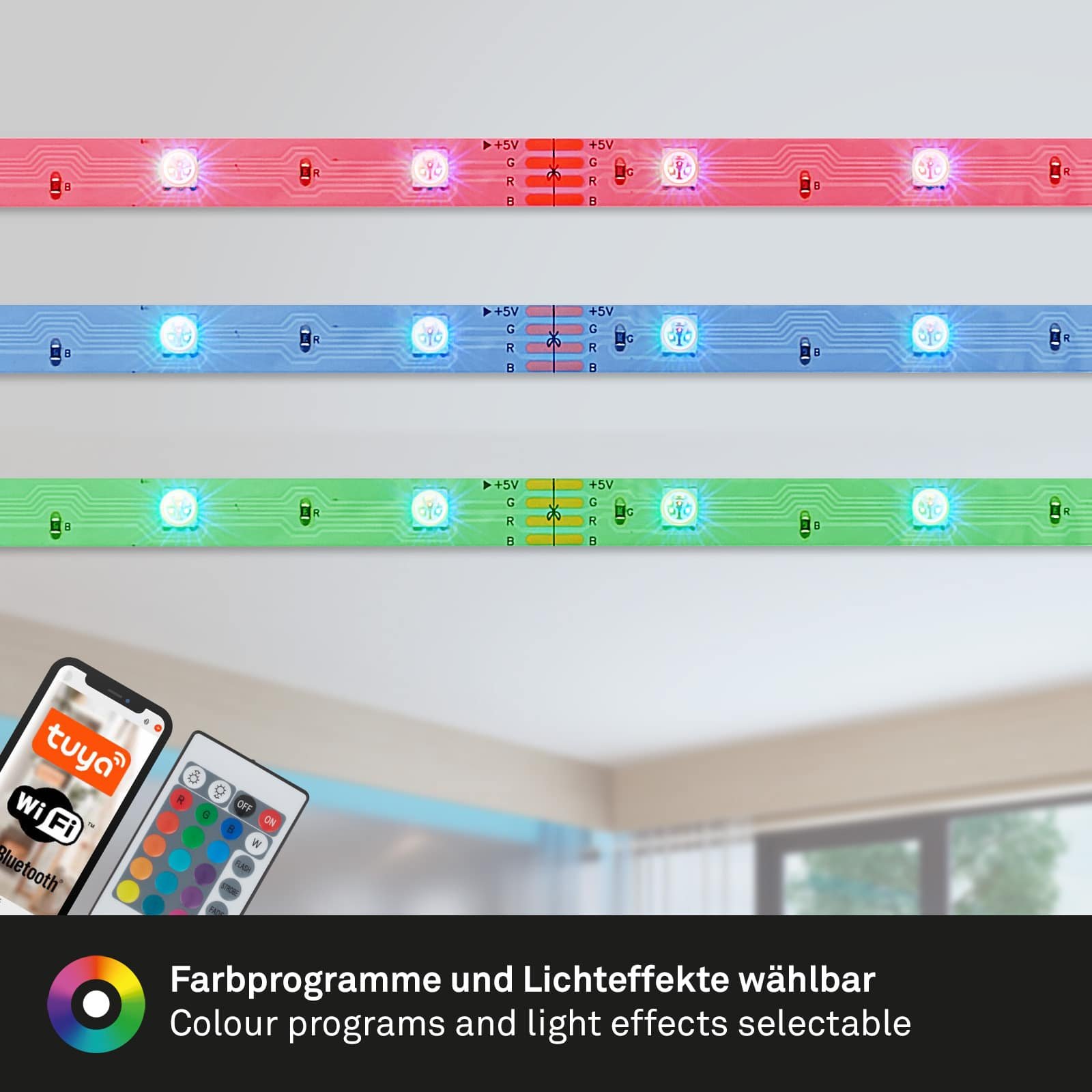 BRILO 2256-150 RGB Smart LED pásek 500 cm bílé - BRILO (obrázek 3)