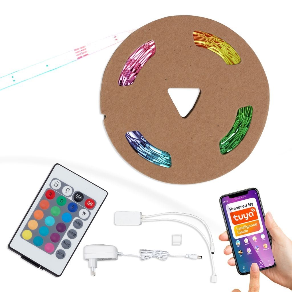 BRILO 2256150 RGB Smart LED pásek 500 cm bílé (starý kód: BRILO 2256-150) - BRILO