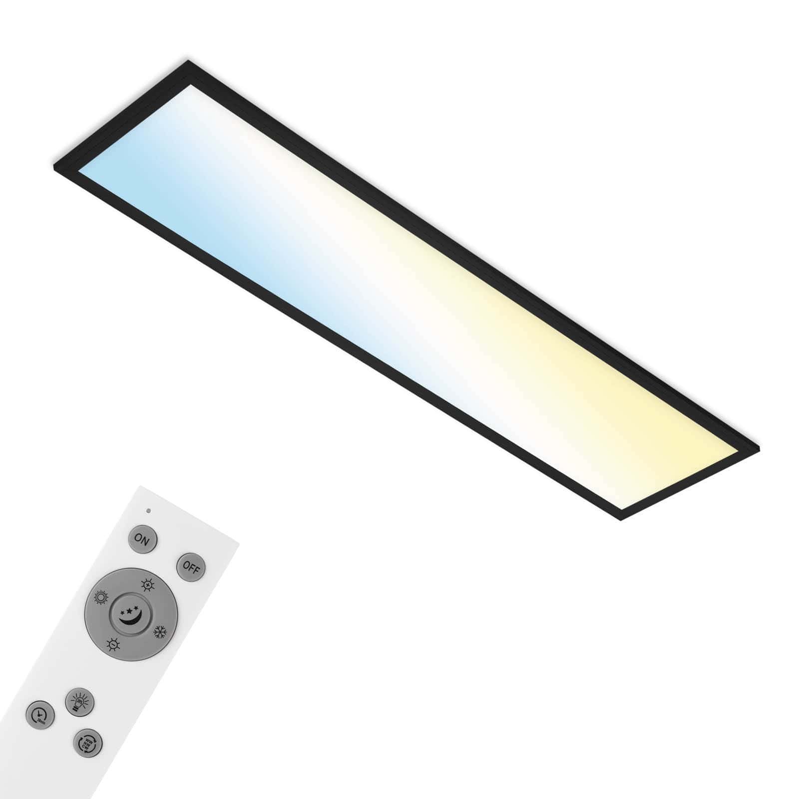BRILO 7385-015 CCT svítidlo LED panel, 100 cm, 28 W, 3000 lm, černá - BRILO