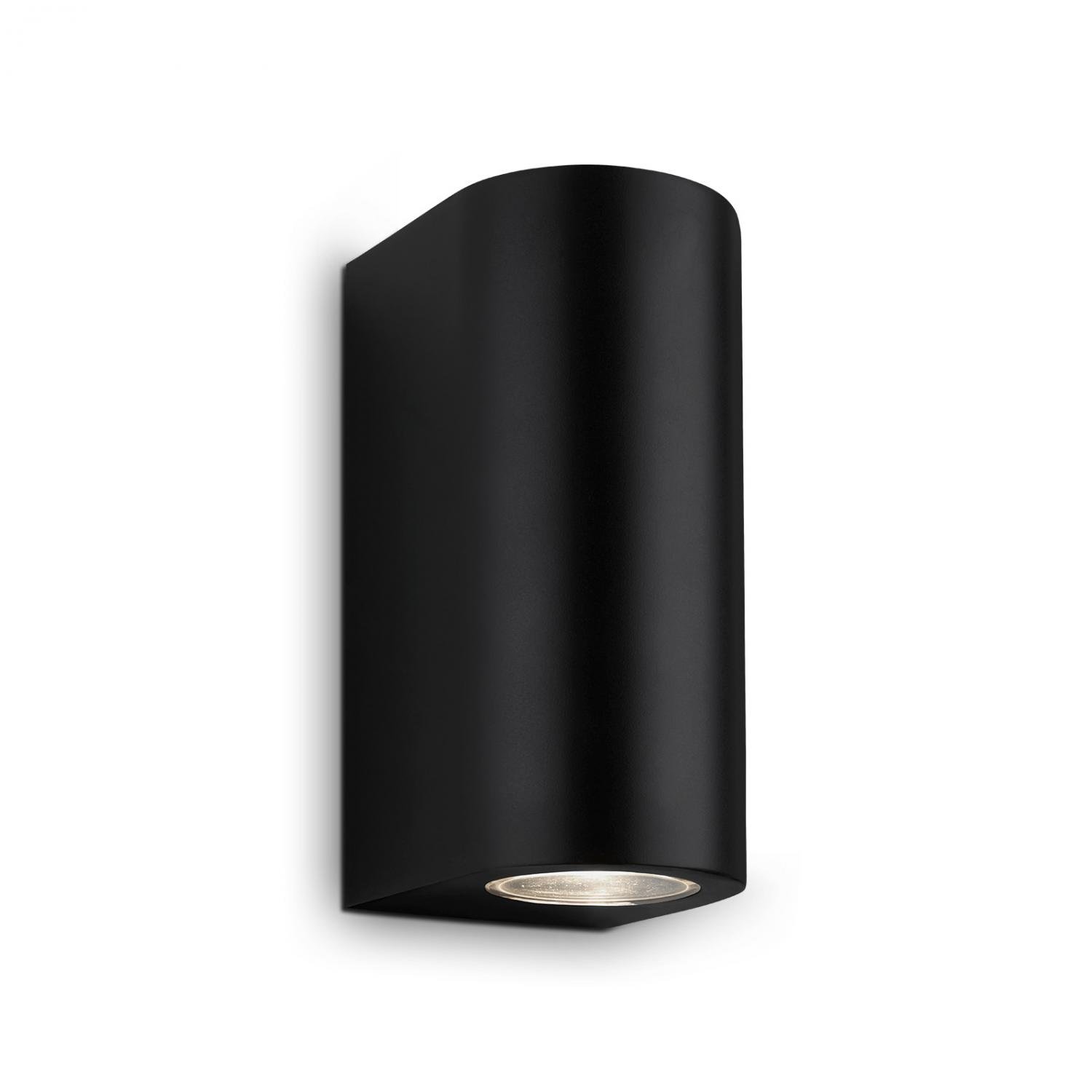 Levně BRILO 3648-025 LED venkovní svítidlo, 15,5 cm, 2x GU10, 4,7 W, černá - BRILO
