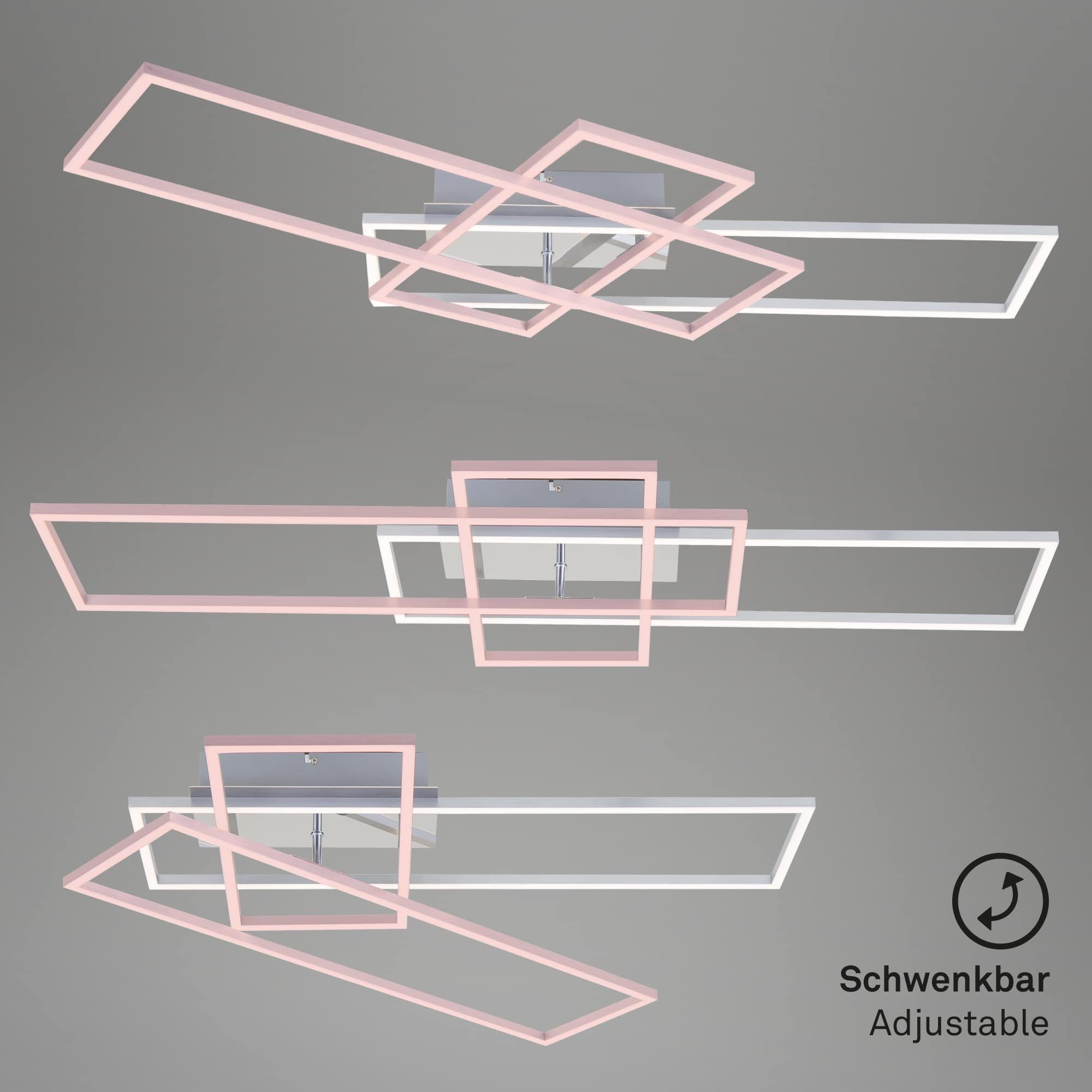 BRILO 3156-018 LED CCT rám 104 cm 2x19W 2500lm chrom - BRILO (obrázek 5)