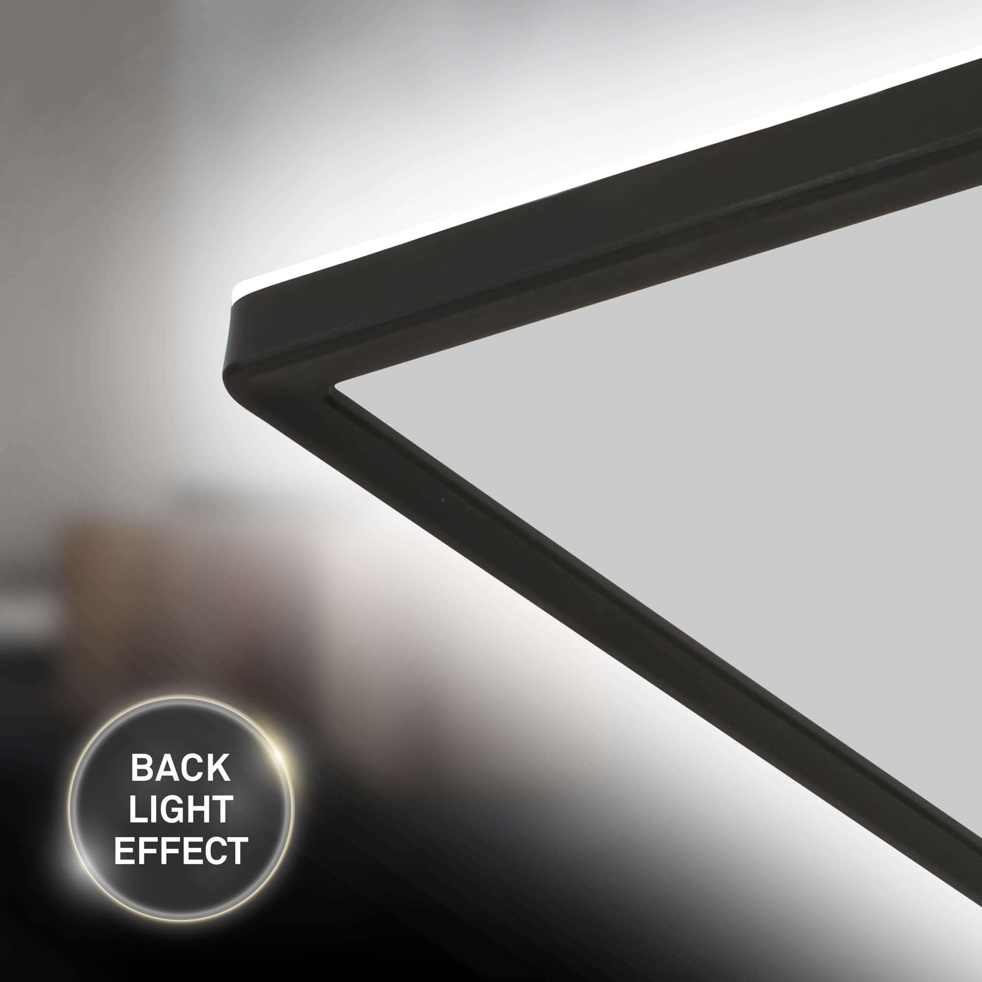 BRILO 7402-415 Ultraplochý LED panel s přímým a nepřímým osvětlením, 29,3 cm, LED, 22 W, 3000 lm, černá - BRILO (obrázek 4)