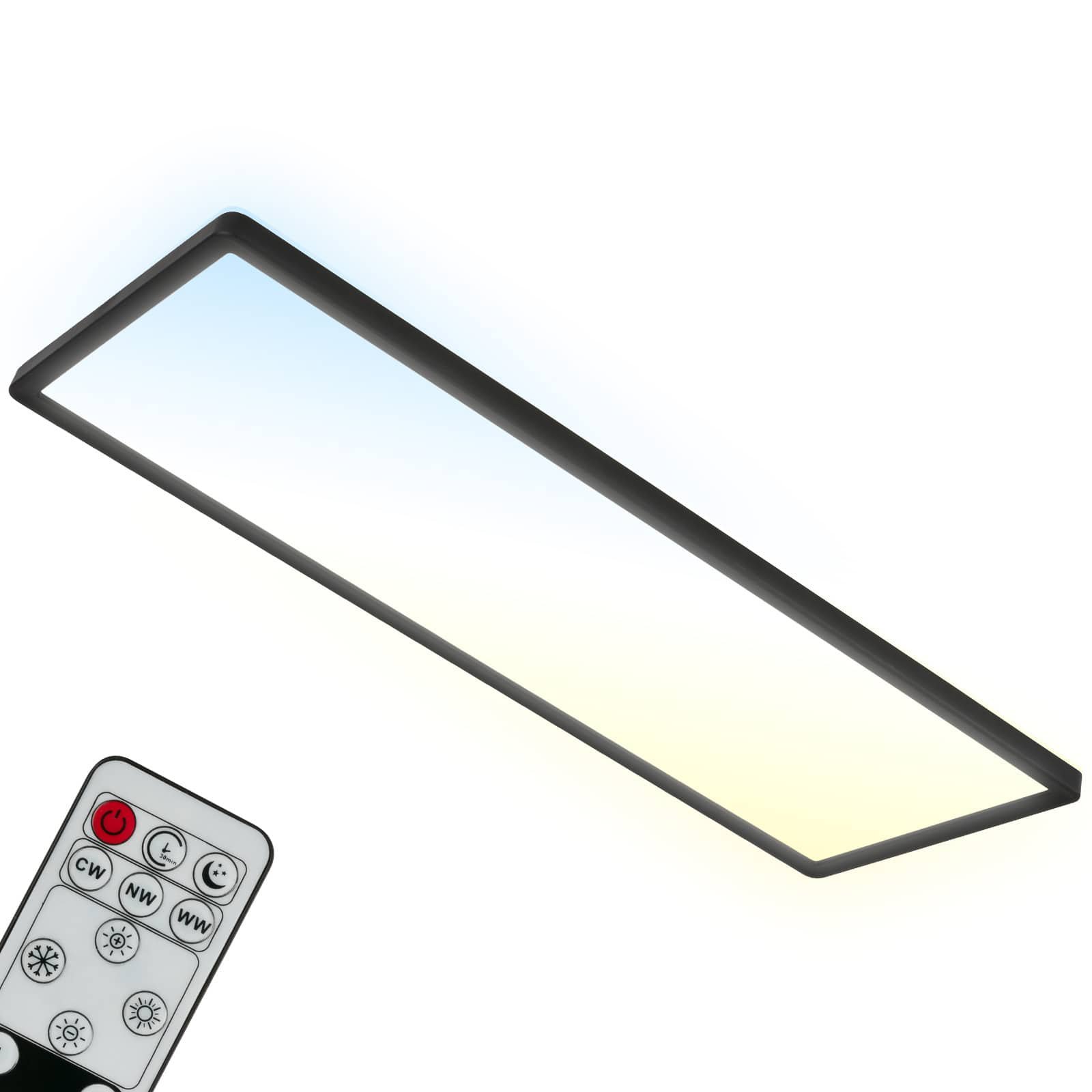 BRILO 7403-015 Ultraploché CCT svítidlo LED panel, 29,3 cm, LED, 23 W, 3000 lm, černá - BRILO
