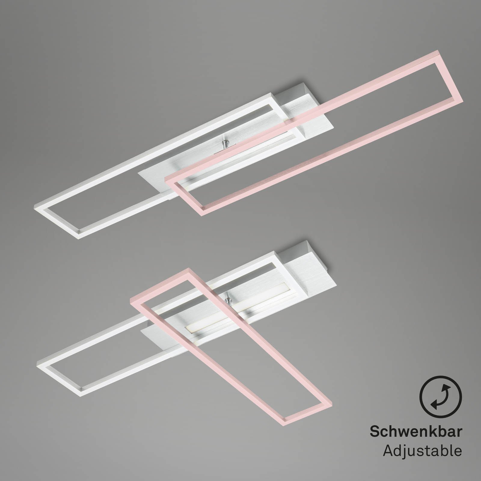 BRILO 3546-018 LED stropní svítidlo, 82,7 cm, 40 W, 4400 lm, hliník - BRILO (obrázek 4)