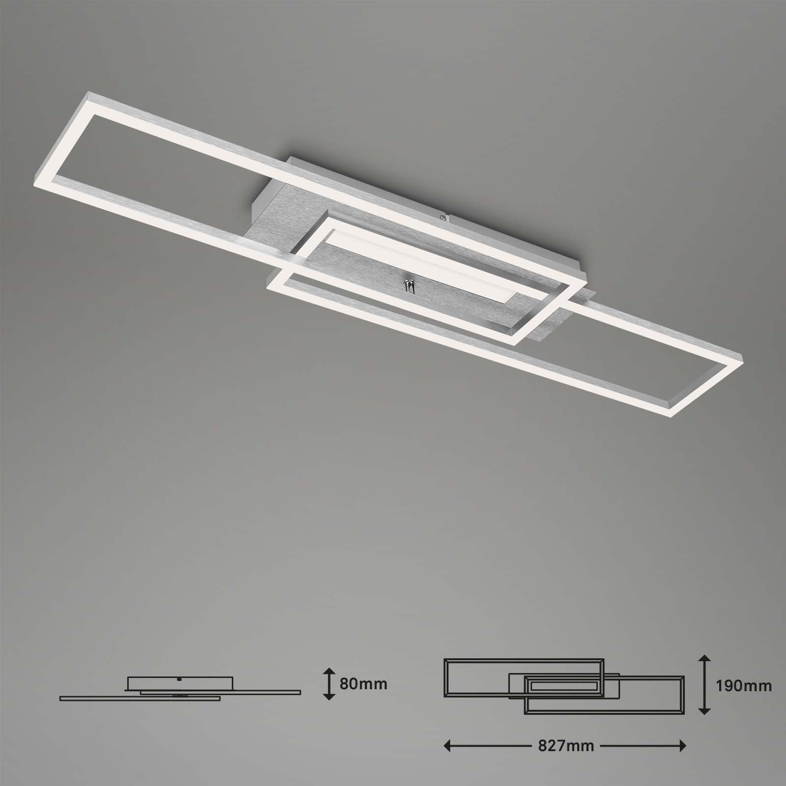 BRILO 3546-018 LED stropní svítidlo, 82,7 cm, 40 W, 4400 lm, hliník - BRILO (obrázek 8)