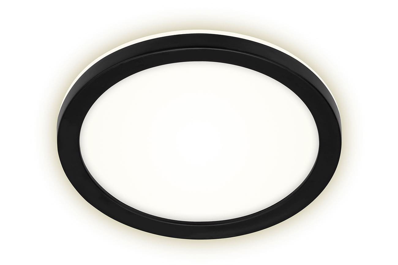 BRILO 3008-015 LED venkovní svítidlo pr. 21 cm 8W 1200lm černá - BRILO