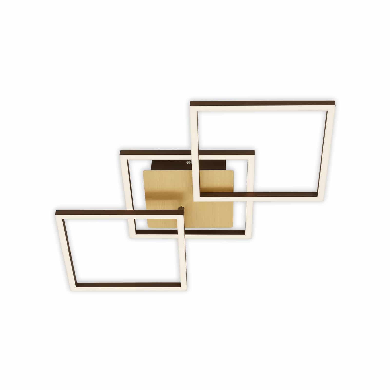 BRILO 3217-017 LED stropní svítidlo, 76,3 cm, 30 W, 1300 lm, zlatá - BRILO