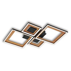 Obrázek pro produkt LED stropní svítidlo, 53 cm, 24 W, 120 lm, černá-dřevo (starý kód: BRILO 3727-015) - BRILO