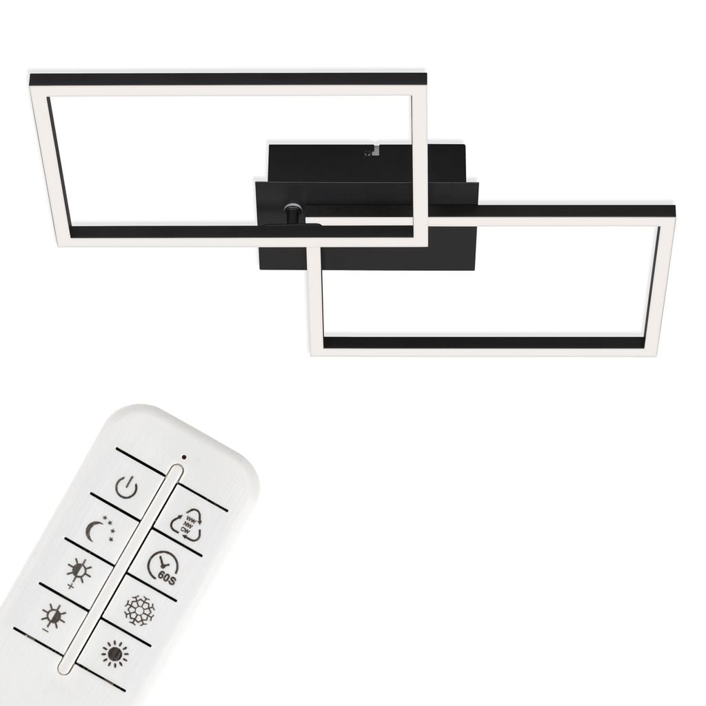 BRILO 3149015 LED CCT rám 50 cm 2x15W 1650lm černá (starý kód: BRILO 3149-015) - BRILO