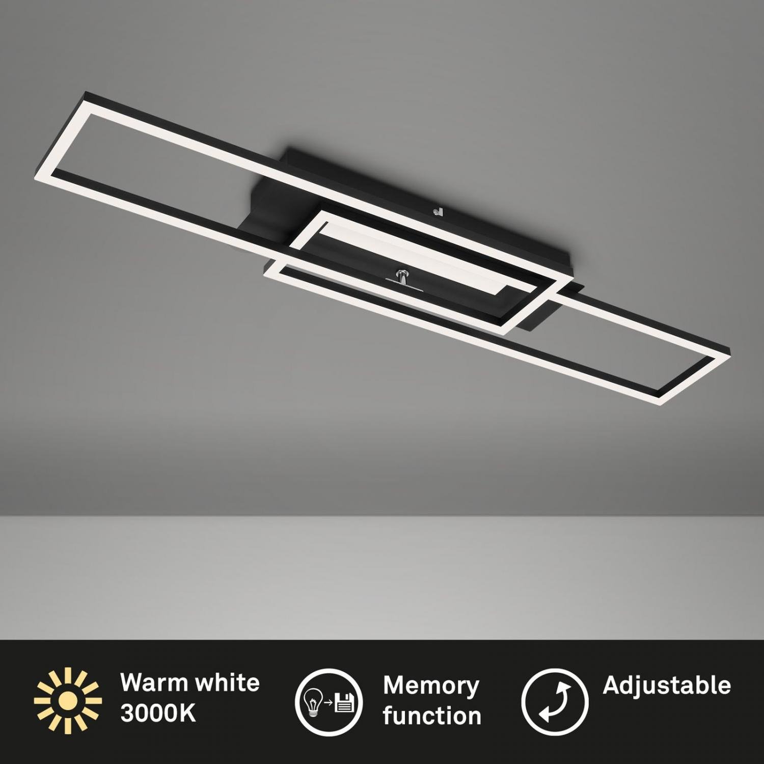 BRILO 3546-015 LED stropní svítidlo, 82,7 cm, 40 W, 4400 lm, černá - BRILO (obrázek 5)
