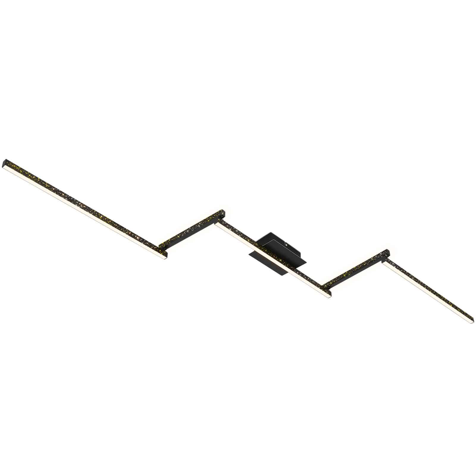 Levně BRILO 3719-055 LED nástěnné a stropní svítidlo, 227 cm, 24 W, 700 lm, černá - BRILO