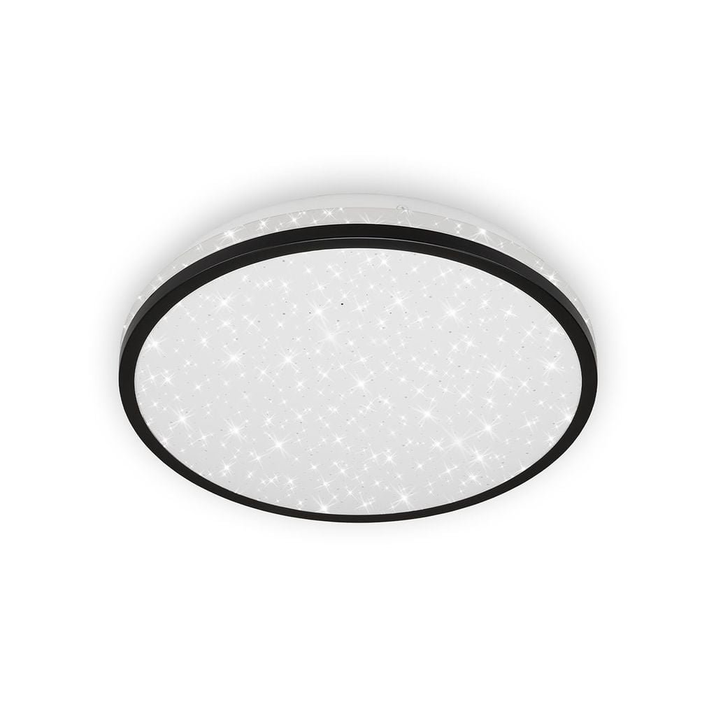 BRI 3403-015 LED stropní svítidlo hvězdné nebe, pr. 28 cm, 12 W, černá - BRILONER