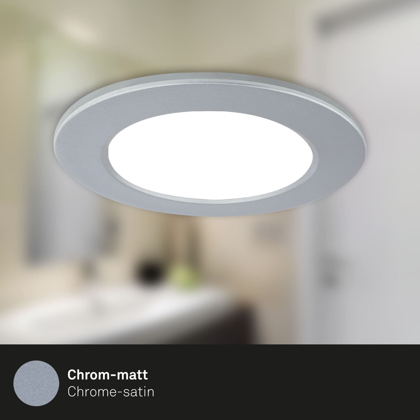BRI 7035-034 RGB-CCT LED vestavná svítidla sada, pr.9,2 cm, 3x LED, 4,8 W, 450 lm, matný chrom - BRILONER (obrázek 4)