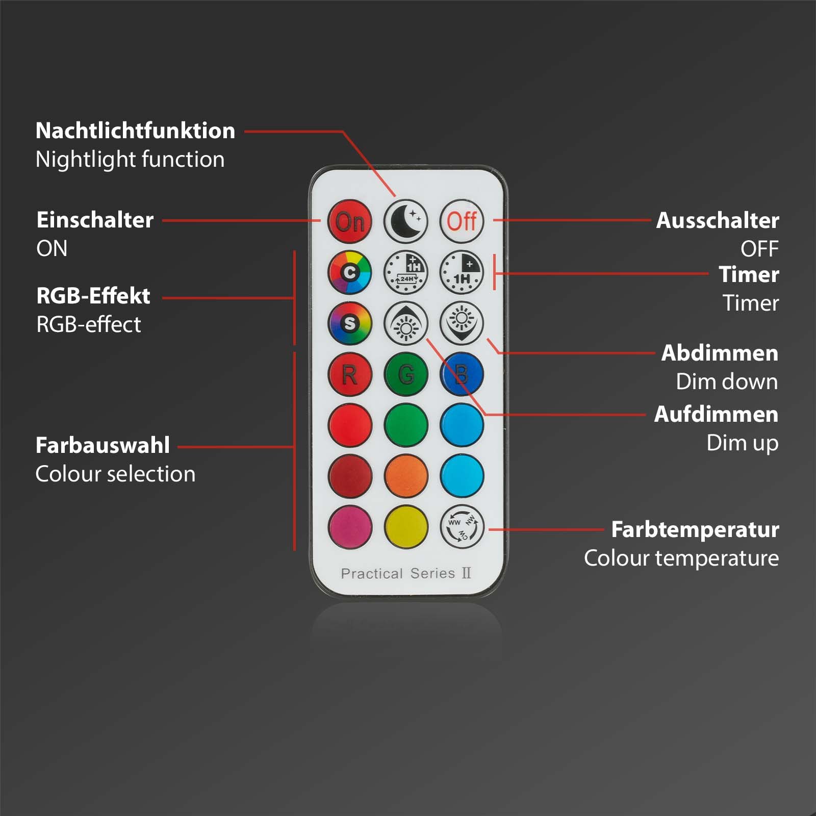 BRI 7035-034 RGB-CCT LED vestavná svítidla sada, pr.9,2 cm, 3x LED, 4,8 W, 450 lm, matný chrom - BRILONER (obrázek 8)