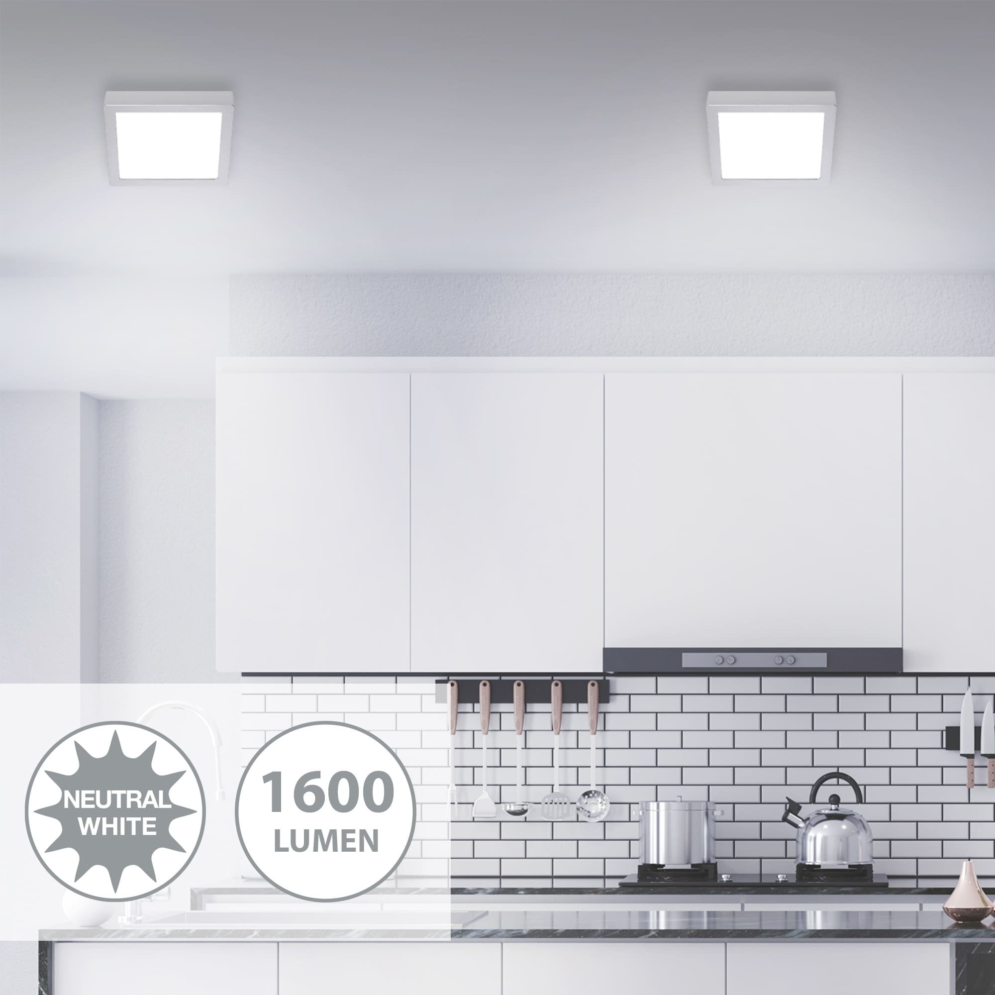 BRI 7118-414 LED stropní svítidlo, 22,5 cm, 16,5 W, matný chrom - BRILONER (obrázek 3)
