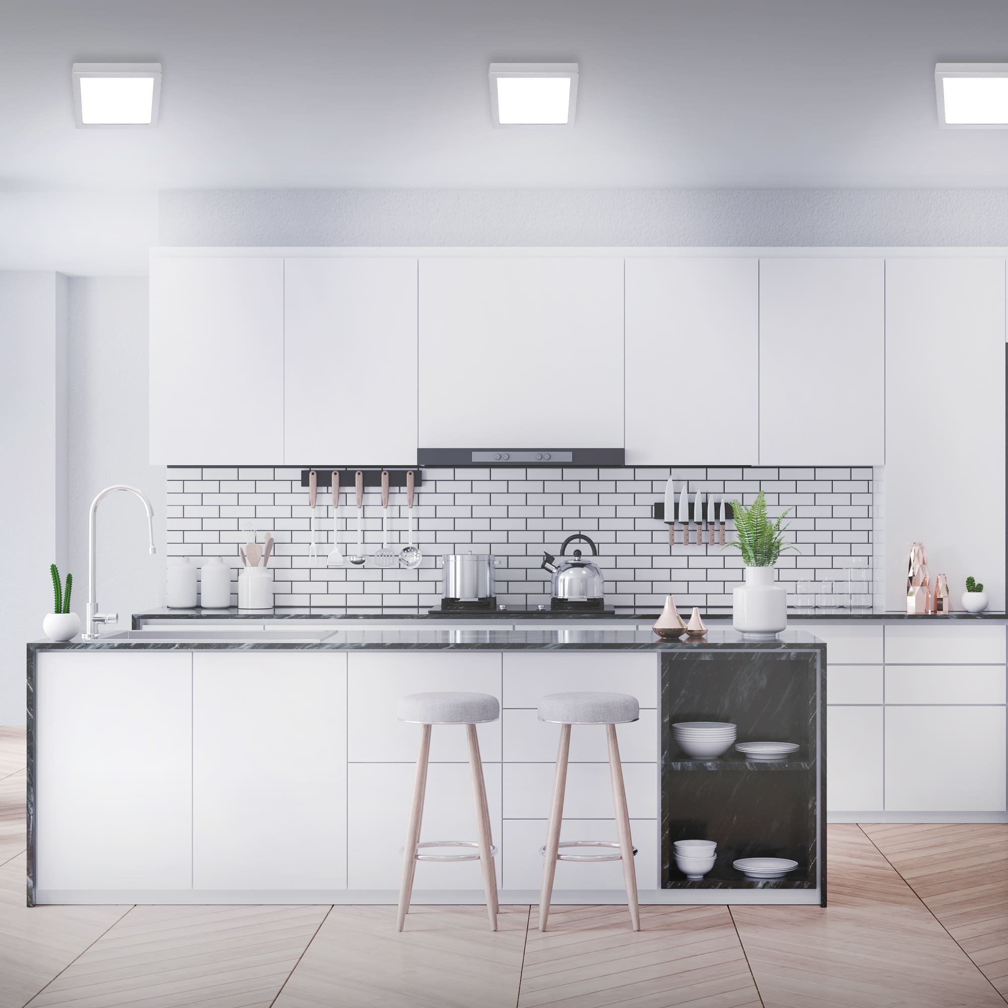 BRI 7118-414 LED stropní svítidlo, 22,5 cm, 16,5 W, matný chrom - BRILONER (obrázek 6)