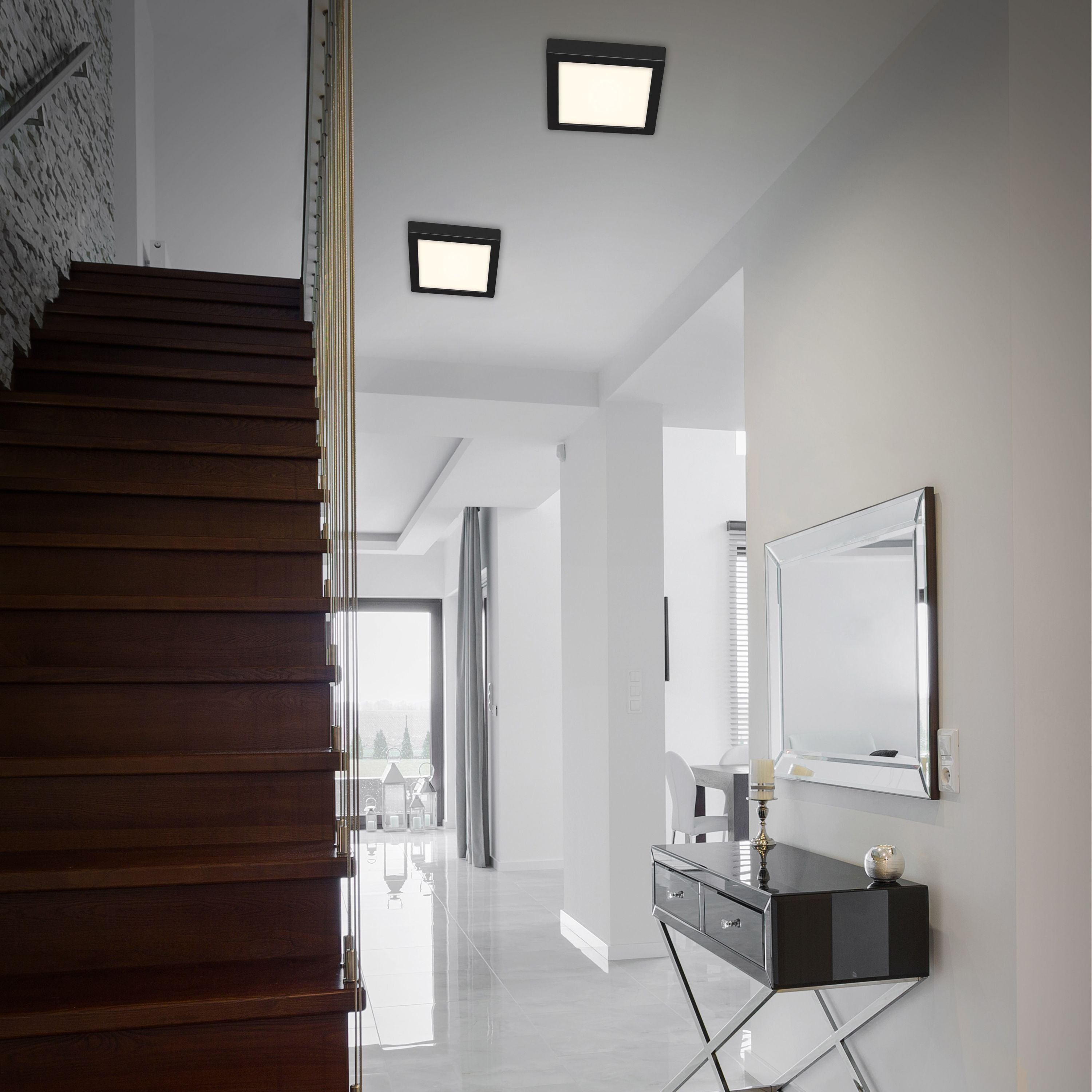 BRI 3466-415 LED stropní svítidlo, 22,5 cm, 16,5 W, černá - BRILONER (obrázek 4)