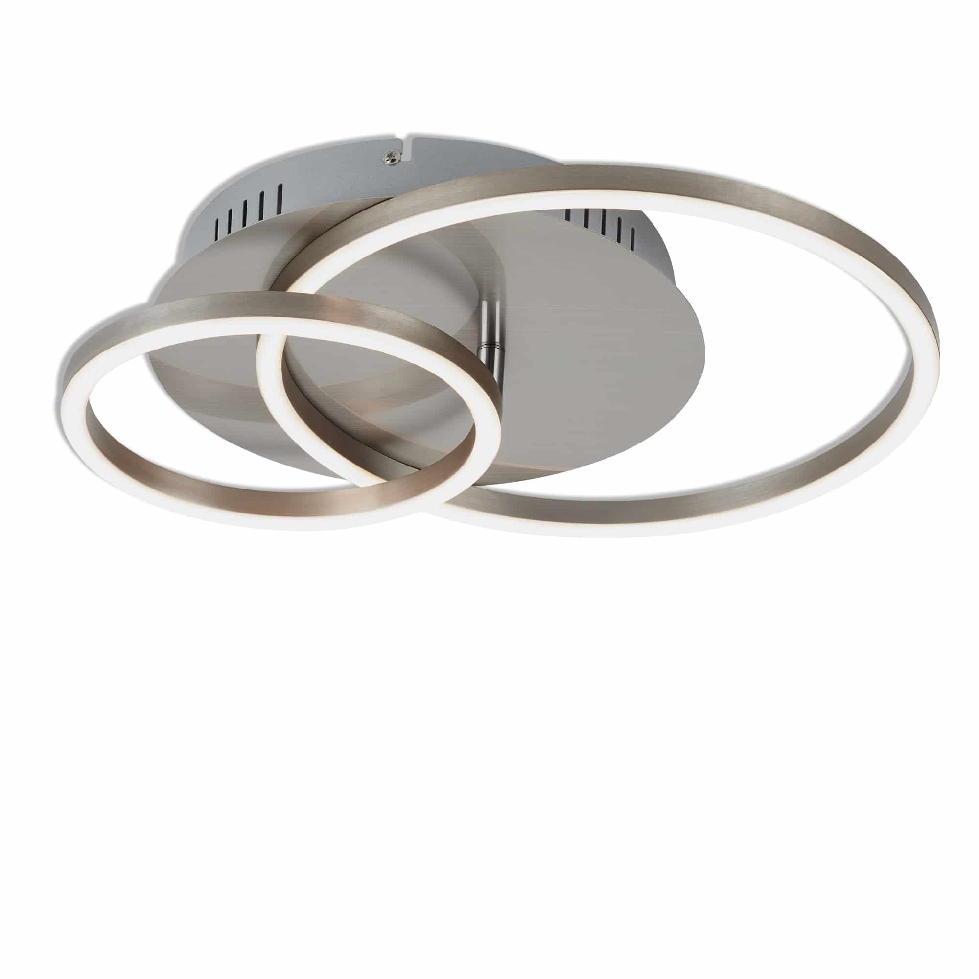 Levně BRI 3222-012 LED stropní svítidlo, 39 cm, 30 W, matný nikl - BRILONER