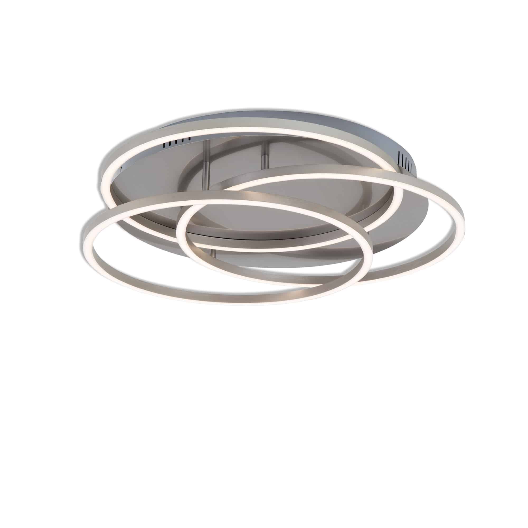 BRI 3248-012 LED stropní svítidlo, pr. 52,5 cm, 56 W, matný nikl - BRILONER