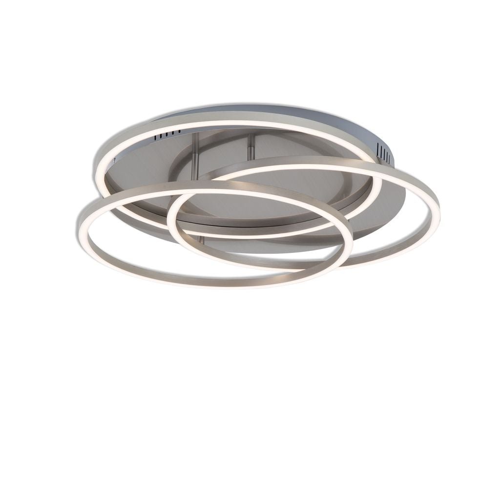 BRI 3248-012 LED stropní svítidlo, pr. 52,5 cm, 56 W, matný nikl - BRILONER