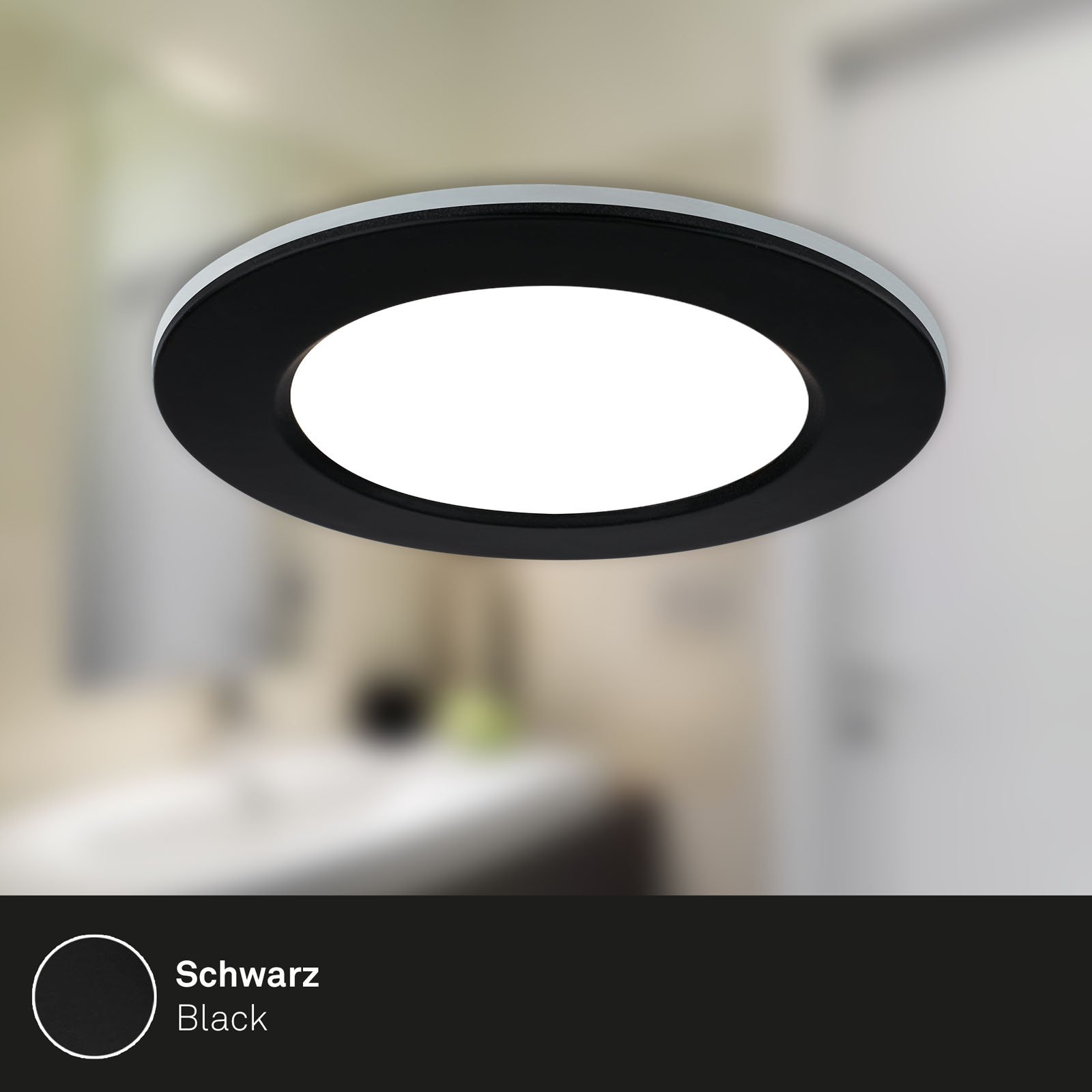 BRI 7034-035 CCT LED vestavná svítidla sada, pr.9,2 cm, 3x LED, 4,8 W, 450 lm, černá - BRILONER (obrázek 4)